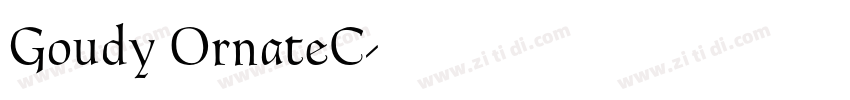 Goudy OrnateC字体转换